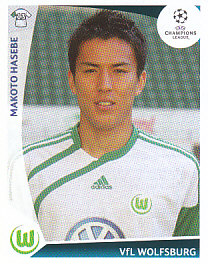 Makoto Hasebe VfL Wolfsburg samolepka UEFA Champions League 2009/10 #135